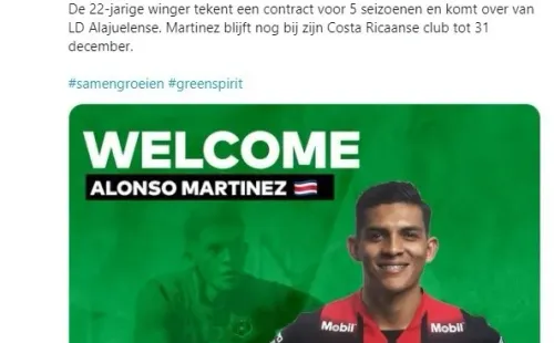 Lommel SK dándole la bienvenida a Alonso Martínez