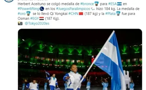 Herbert Aceituno hizo historia para El Salvador
