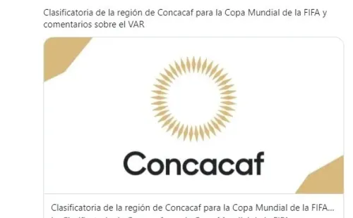 El comunicado de la Concacaf sobre el VAR