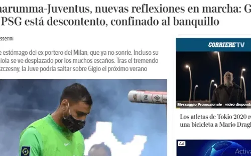 Corriere della Sera asegura que Donnarumma podría irse a la Juventus.