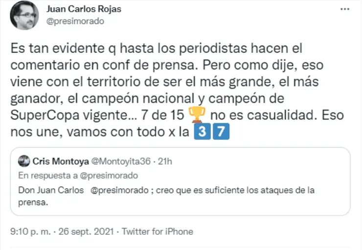 Juan Carlos Rojas (Twitter)