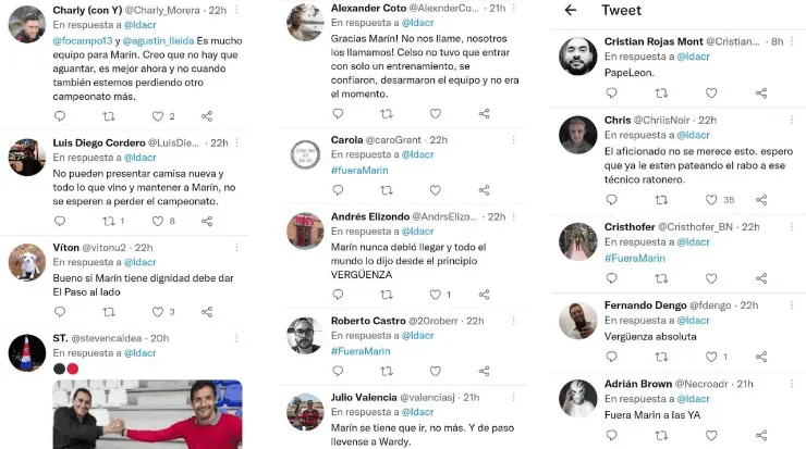 Comentarios en el Twitter de LDA (LDA Twitter)