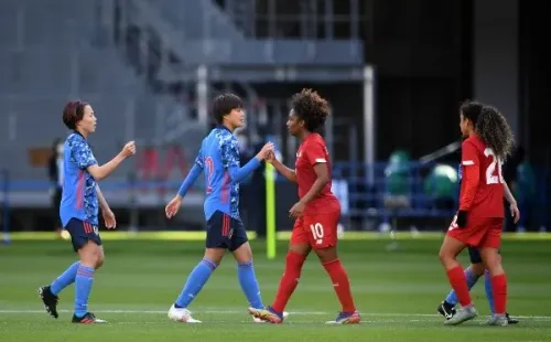Panamá Femenino en su amistoso ante Japón (Getty)