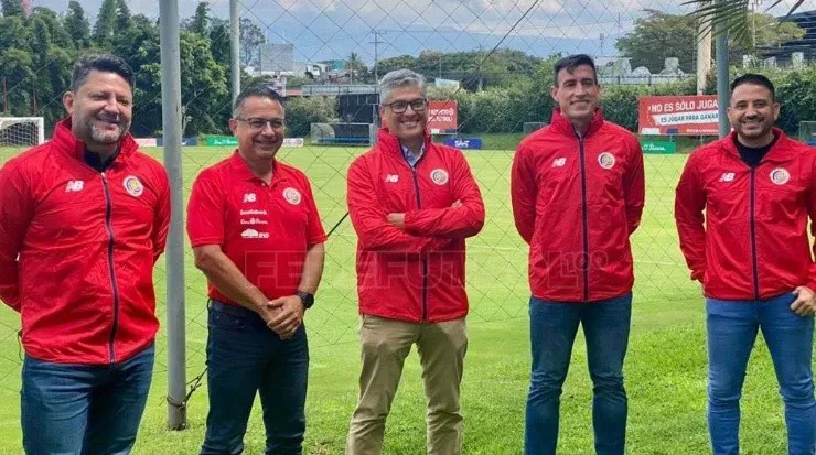 Jafet Soto, Rodolfo Villalobos, Víctor Umaña, Ángel Catalina y Robert Garbanzo (Fedefutbol Oficial)