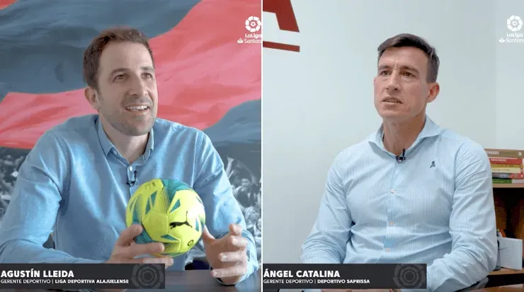 Agustín Lleida, LDA y Ángel Catalina, Saprissa (La Liga Oficial)