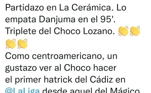 Fernando Palomo de ESPN, en su cuenta de Twitter