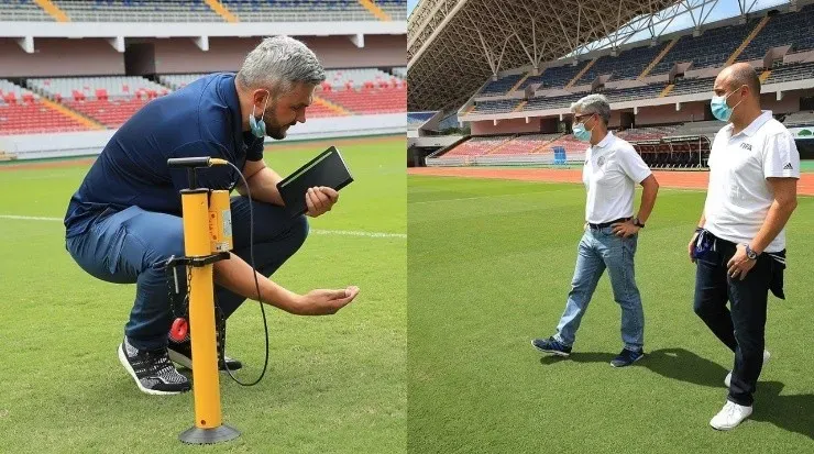 Inspección por parte de personeros de FIFA (Fedefut CR)