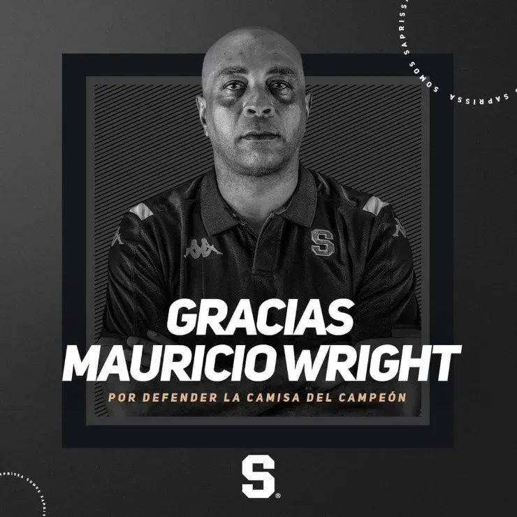 Mauricio Wright fue despedido del Saprissa este martes (Saprissa Oficial)