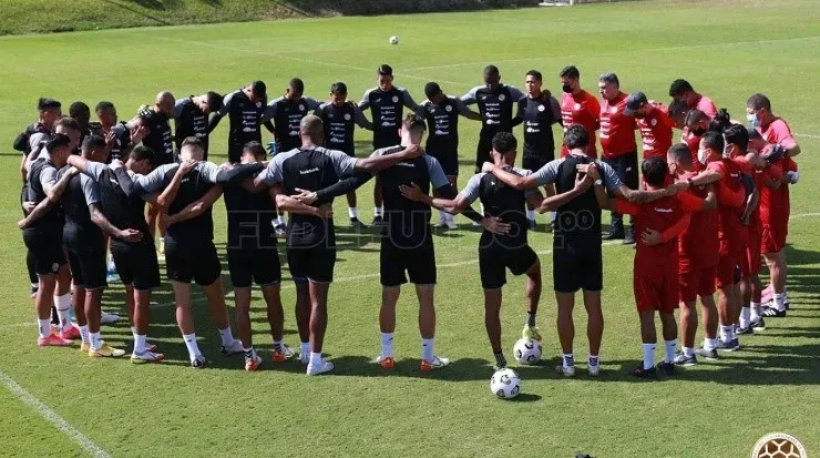 La Sele hizo una práctica este miércoles antes de viajar a Canadá (Fedefut Oficial)