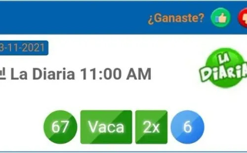 Número ganador de La Diaria de Honduras del sábado 13 de noviembre a las 11 AM (Foto: Lotería Honduras)