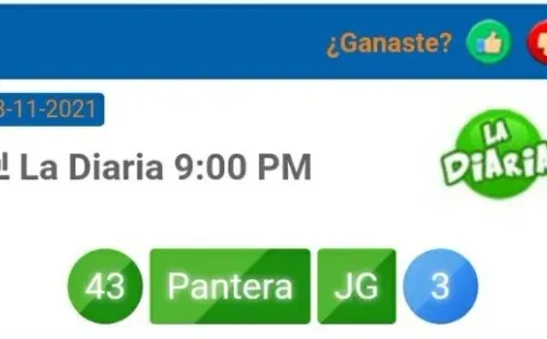 Número ganador de La Diaria de Honduras del sábado 13 de noviembre a las 9 PM (Foto: Lotería Honduras)