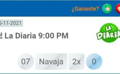 Número ganador de La Diaria de Honduras del 15 de noviembre a las 9 PM