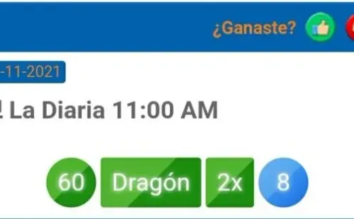 Número ganador de La Diaria de Honduras del 17 de noviembre a las 11 AM