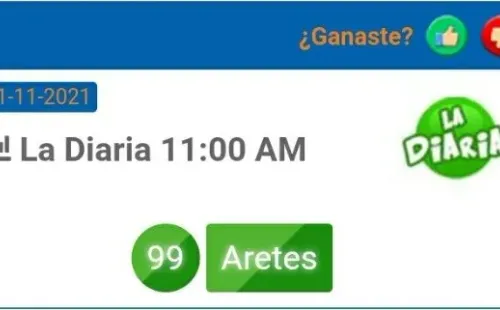El número ganador de las 11 de la mañana.