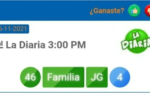 El resultado de La Diaria de las 3 de la tarde.