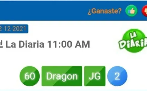 El número ganadorde La Diaria de las 11 de la mañana.