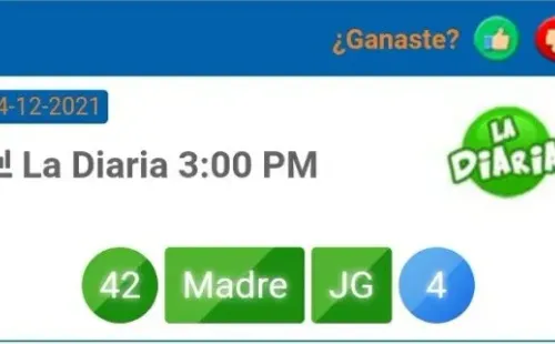 El número ganador de las 3 de la tarde.