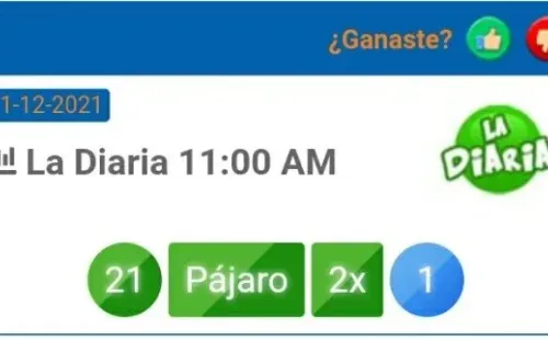 El número ganador de las 11 de la mañana.