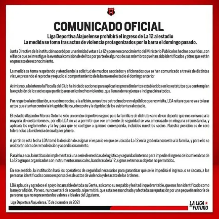 Comunicado LDA (LDA Oficial)