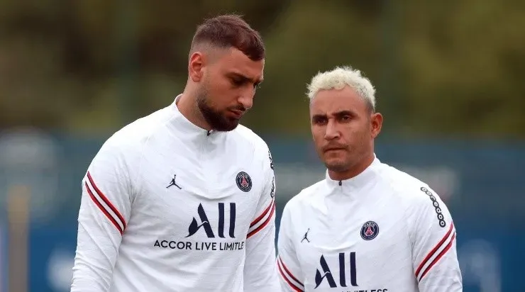 Keylor Navas perdió la titular indiscutida en el PSG con la llegada de Donnarumma. (Getty Images)