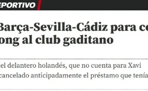 Mundo Deportivo dio la primicia respecto a la llegada de Luuk de Jong al Cádiz, aunque falta el 'sí' del neerlandés