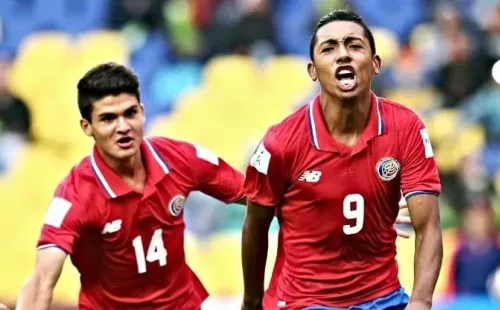 Andy Reyes con la Selección Sub-17 de Costa Rica
