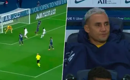 Keylor Navas reaccionó tras el gol que le convirtieron a Gianliugi Donnarumma
