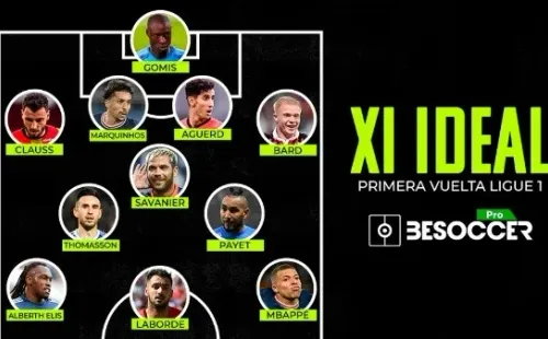 El XI Ideal de la primera vuelta de la Ligue 1 según BeSoccer