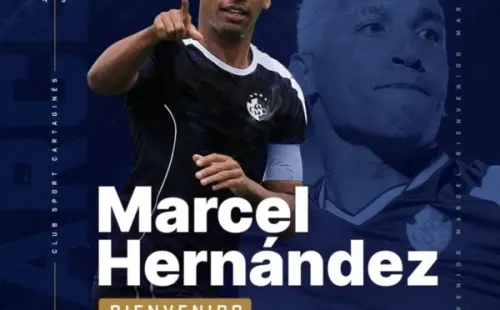 Marcel Hernández fue anunciado en el Cartaginés.