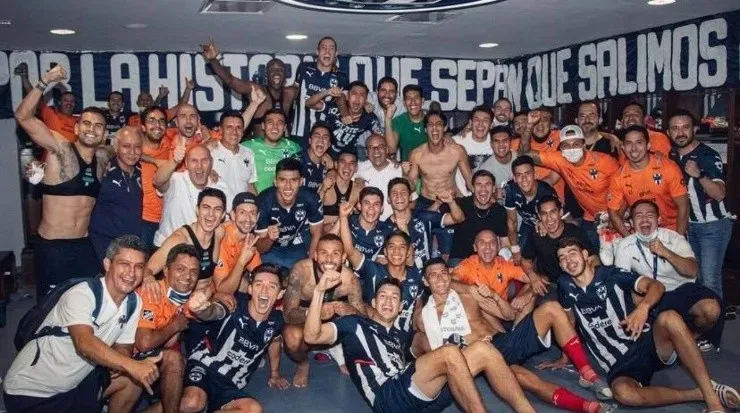 Celebración de Rayados por el campeonato de Liga MX (Joel Campbell, Facebook)
