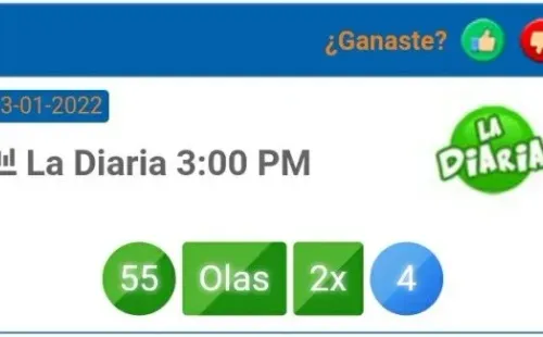 El número ganador de las 3 de la tarde.