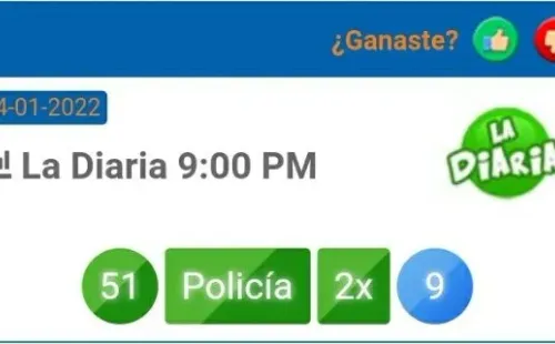 El número ganador de las 9 de la noche.