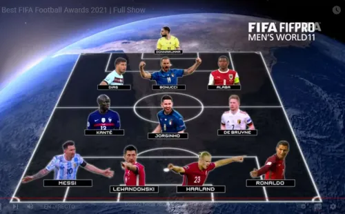 XI ideal de la FIFA 2021 / Foto: FIFA