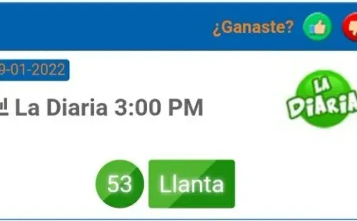 El número ganador de las 3 de la tarde.