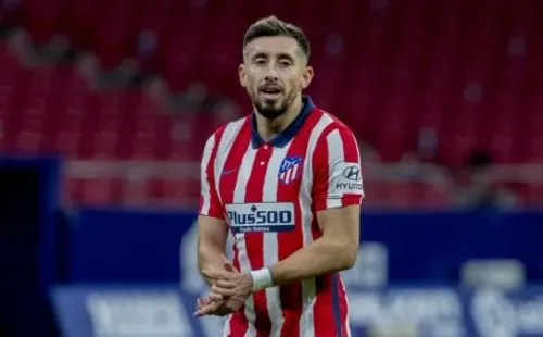 Héctor Herrera con la camiseta del Atlético de Madrid / Getty