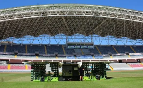 Trabajos en el Estadio Nacional
