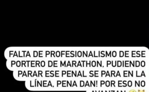 La publicación que realizó Romell Quioto.