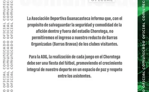 Comunicado oficial ADG (ADG Oficial)