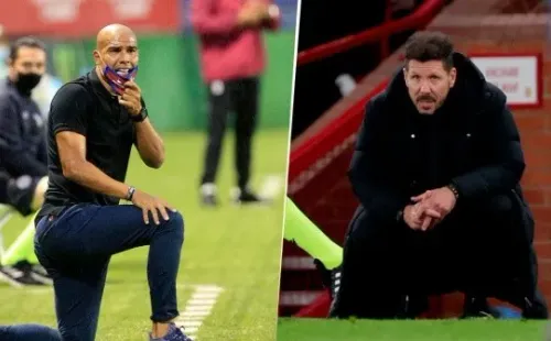 Douglas Sequeira y Diego Simeone.