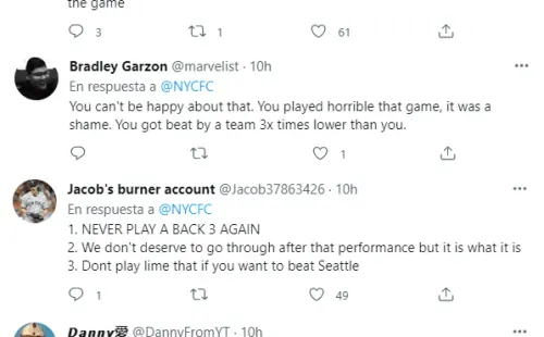 Algunos de los comentarios de los fanáticos del New York City FC