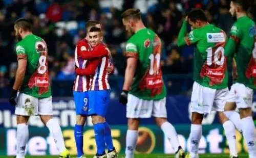 El elenco chacinero le hizo honor al jamón ibérico contra Atlético Madrid. Fuente: Getty Images