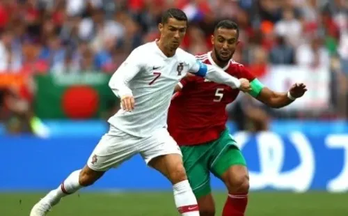 En pleno partido mundialista, los capitanes miden fuerzas. Fuente: Getty Images