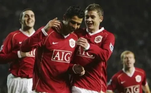 Otro compañero en la ofensiva fue Solksjaer. Fuente: Getty Images