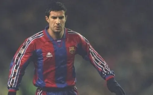 Figo brilló en la ciudad condal. Fuente: Getty Images
