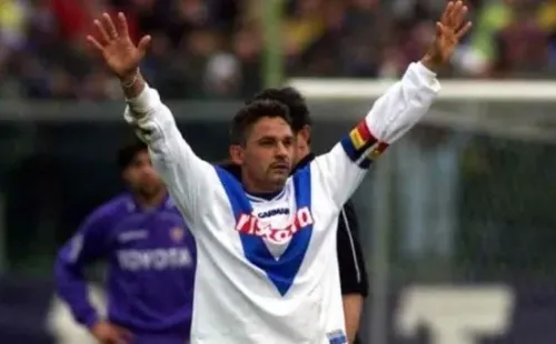 El tano en su despedida como futbolista en 2004. Fuente: Getty Images