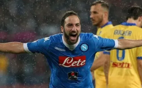 Higuaín en Nápoli. Fuente: Getty Images