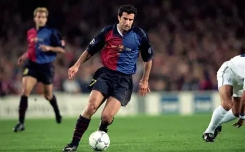 Figo en Barcelona. Fuente: Getty Images