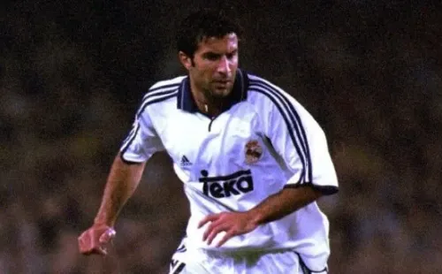 Figo en Real Madrid. Fuente: Getty Images