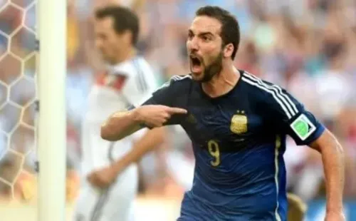 El Pipa festejando el gol anulado en la final del Mundial 2014 en el Maracaná. Fuente: Getty Images