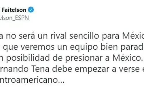 El tuit de David Faitelson sobre el amistoso entre Guatemala y México
